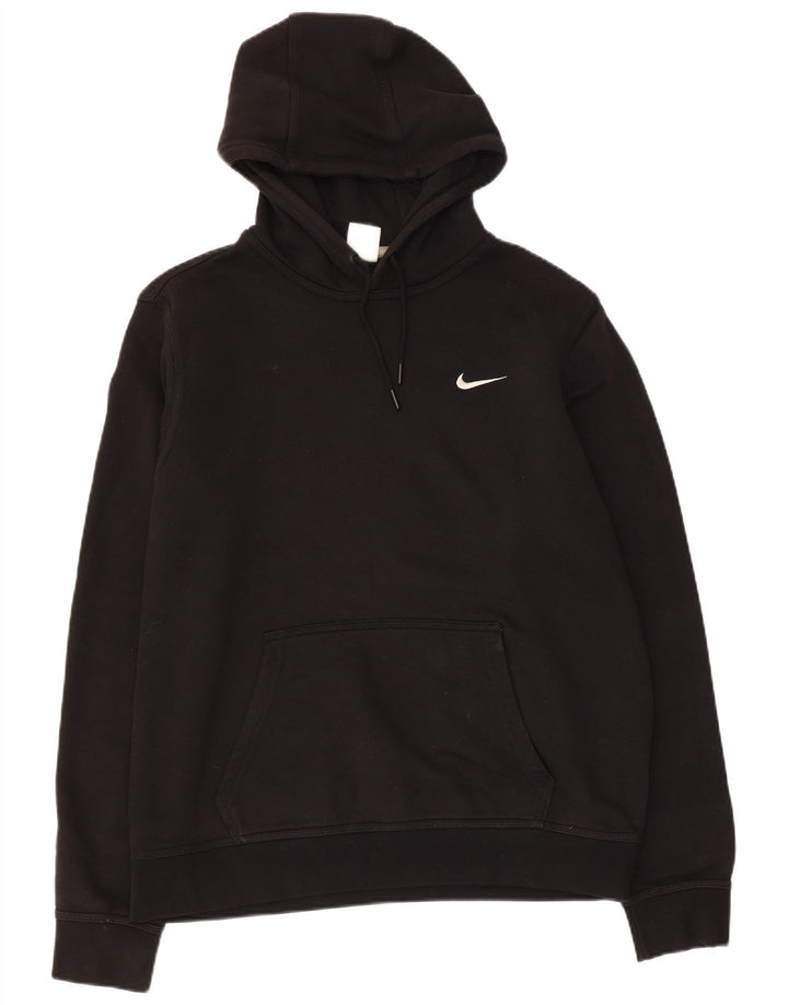 NIKE Mens Hoodie Jumper Grande Algodão Preto