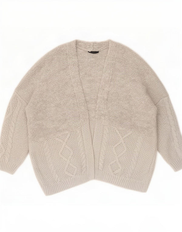 Suéter cardigã feminino Marks & Spencer folgado Reino Unido 18 XL cinza