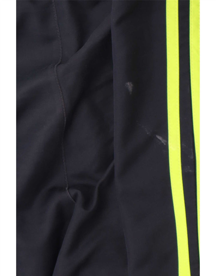 Calça de treino masculina Adidas Graphic grande poliéster azul marinho