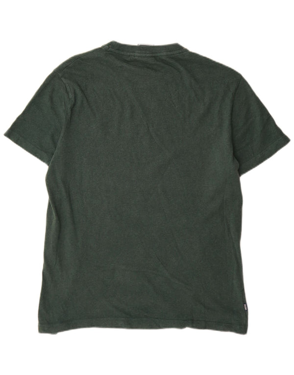 Camiseta masculina Superdry Top médio algodão verde