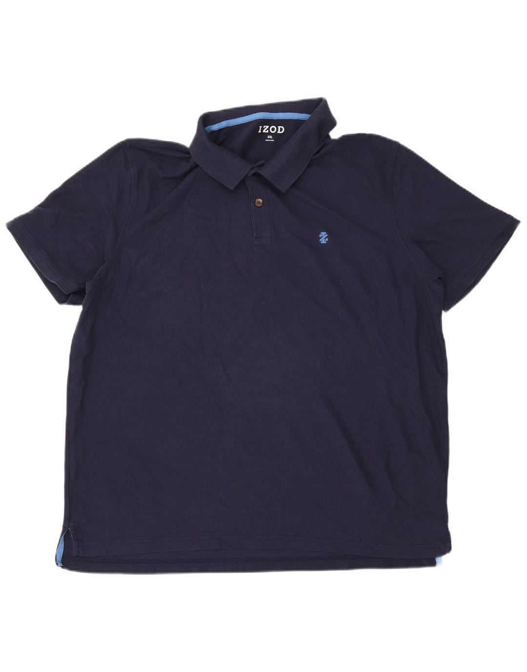 Camisa polo masculina IZOD 2XL algodão azul marinho