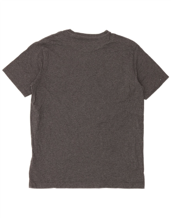 Camiseta masculina Penguin Top grande algodão cinza