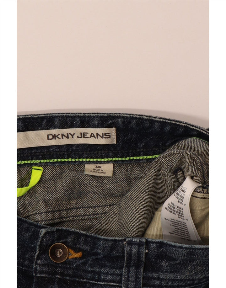 Jeans retos masculinos DKNY W33 L31 algodão azul