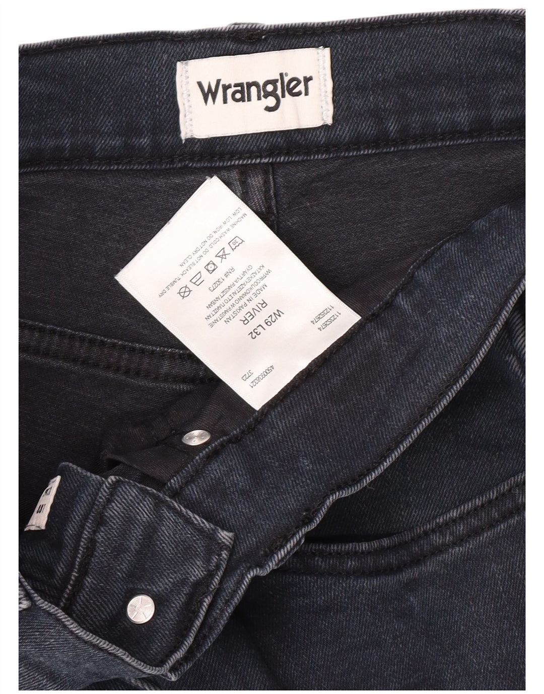 WRANGLER Masculino River Slim Jeans W29 L29 Azul Marinho Algodão