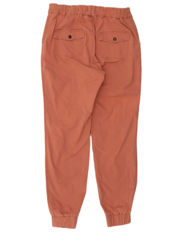 Calça jogger feminina Hollister de cintura alta Chino grande W32 L28 rosa