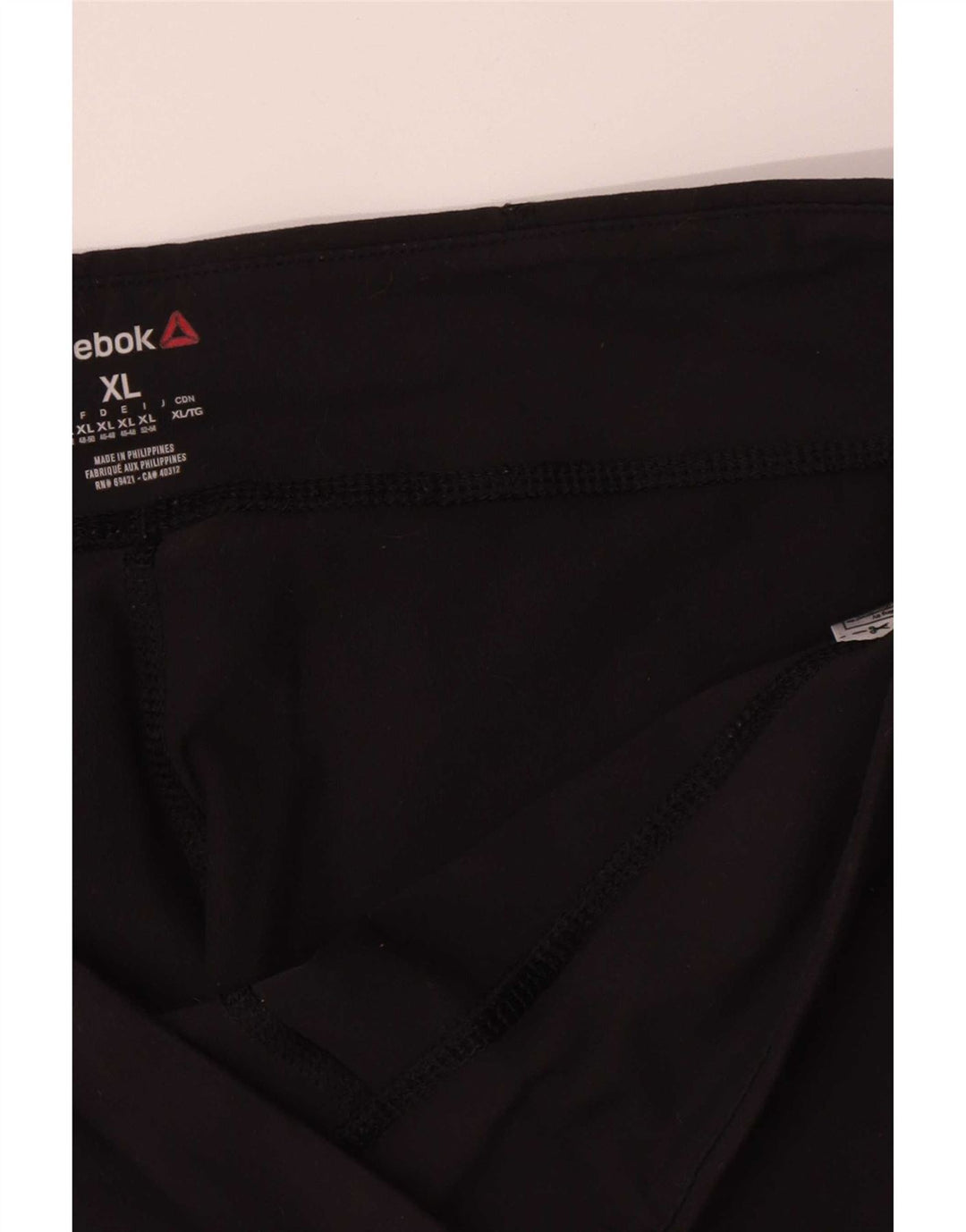 Leggings Reebok Capri Mulher UK 18 XL Preto Nylon