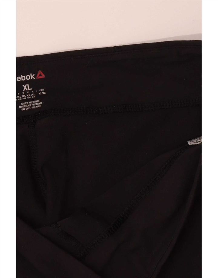 Leggings Reebok Capri Mulher UK 18 XL Preto Nylon