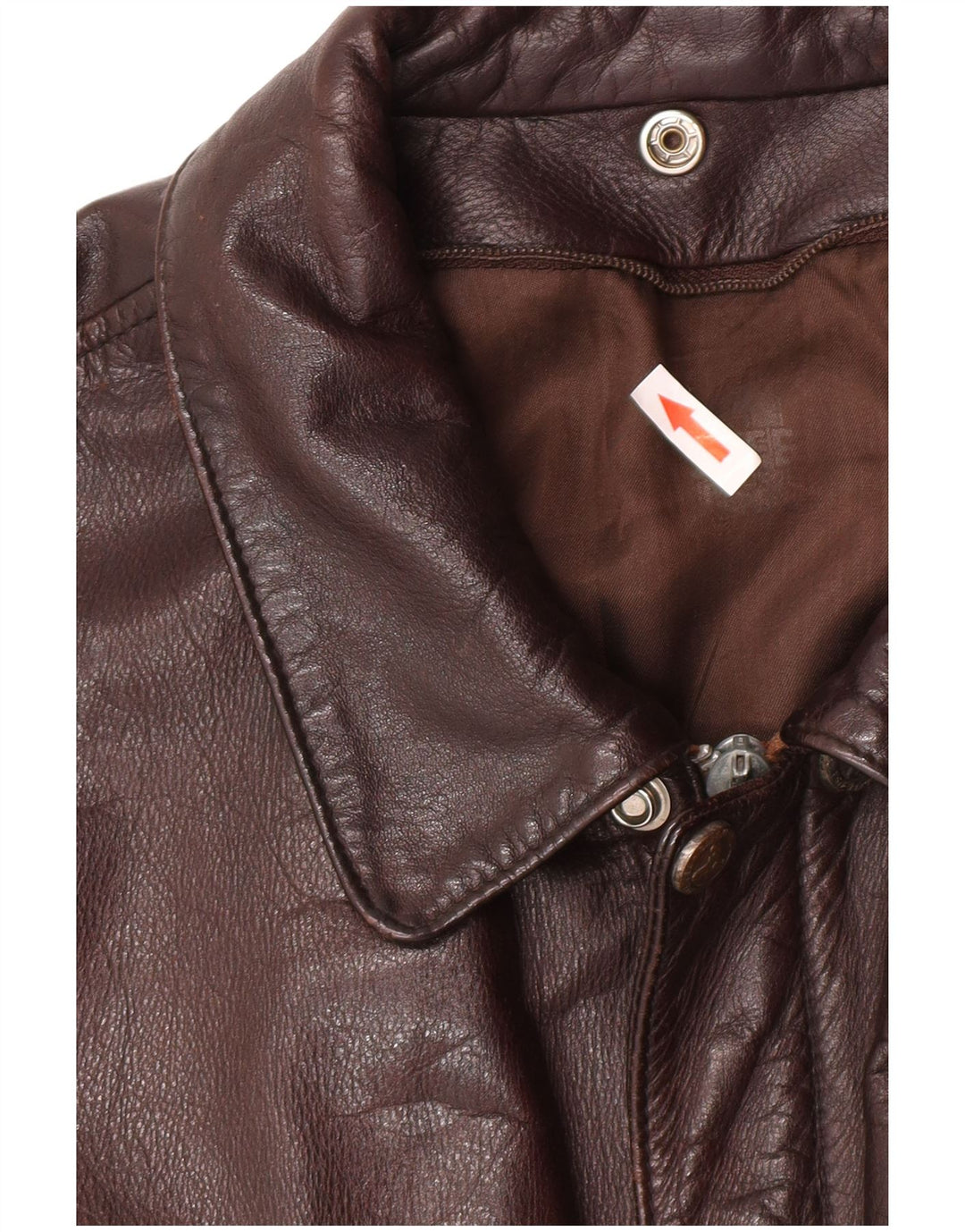 Jaqueta de couro masculina vintage Reino Unido 40 grande couro marrom