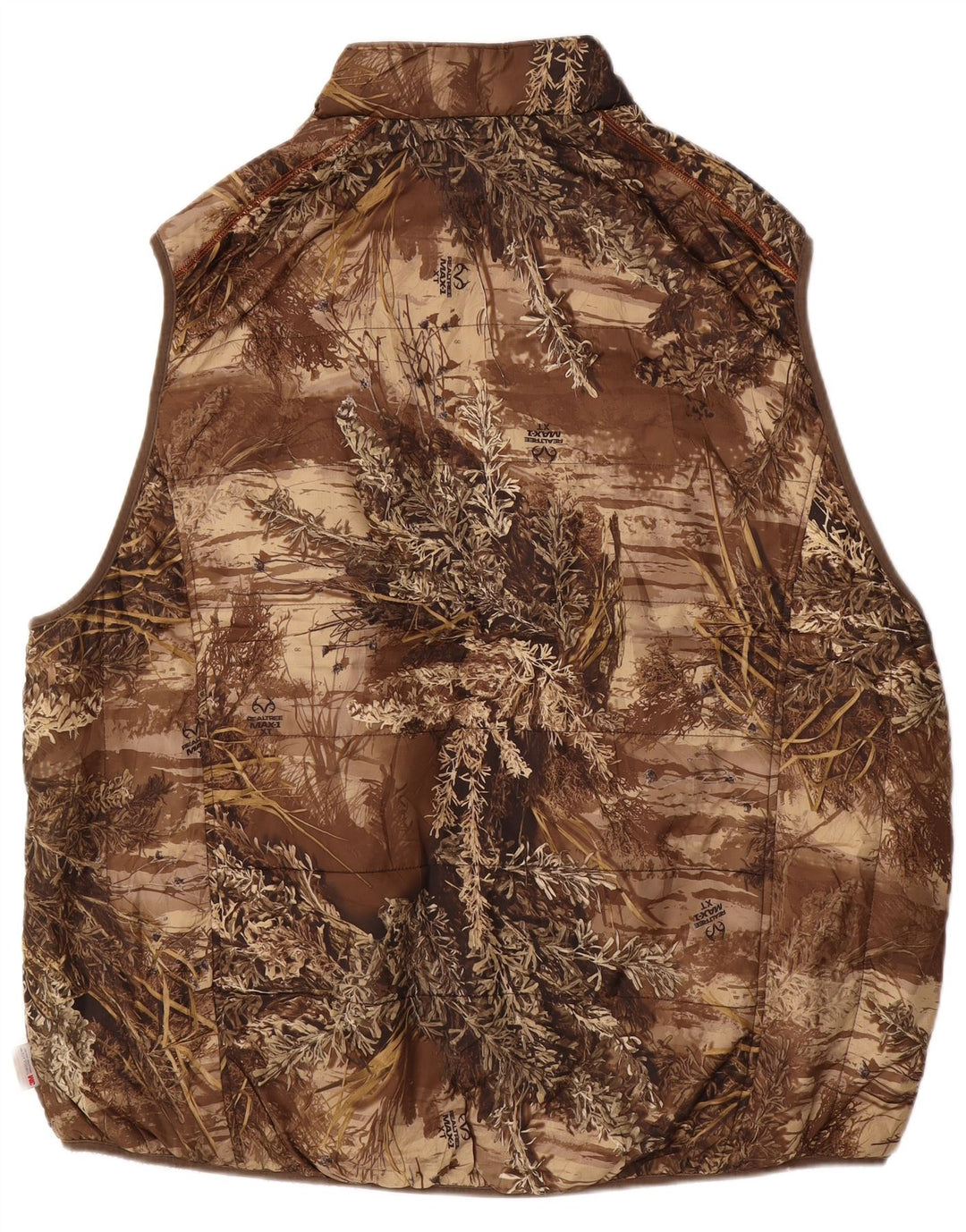 REALTREE Colete masculino reversível IT 54/56 3XL poliéster camuflado marrom