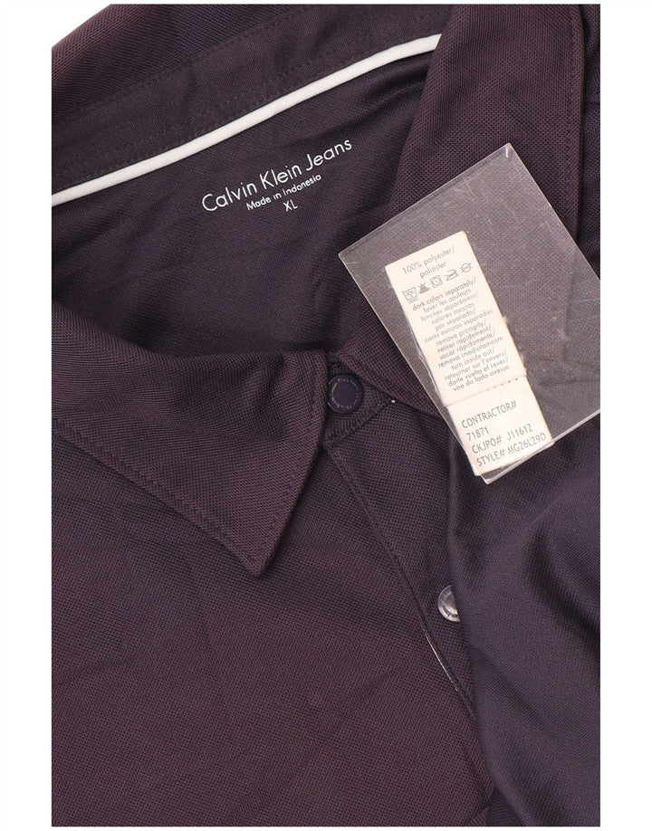 Camisa polo masculina Calvin Klein Jeans XL azul marinho poliéster