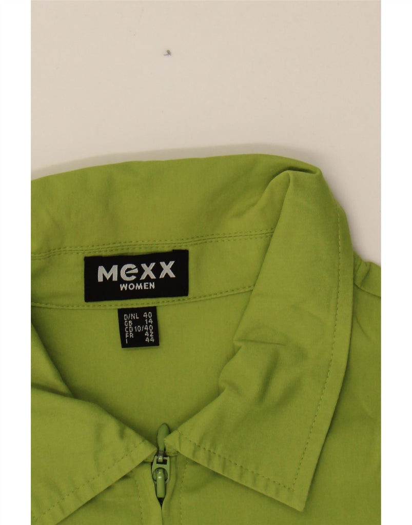 MEXX Womens Shirt UK 14 Large Green Cotton Vintage Mexx and Second-Hand Mexx from Messina Hembry 