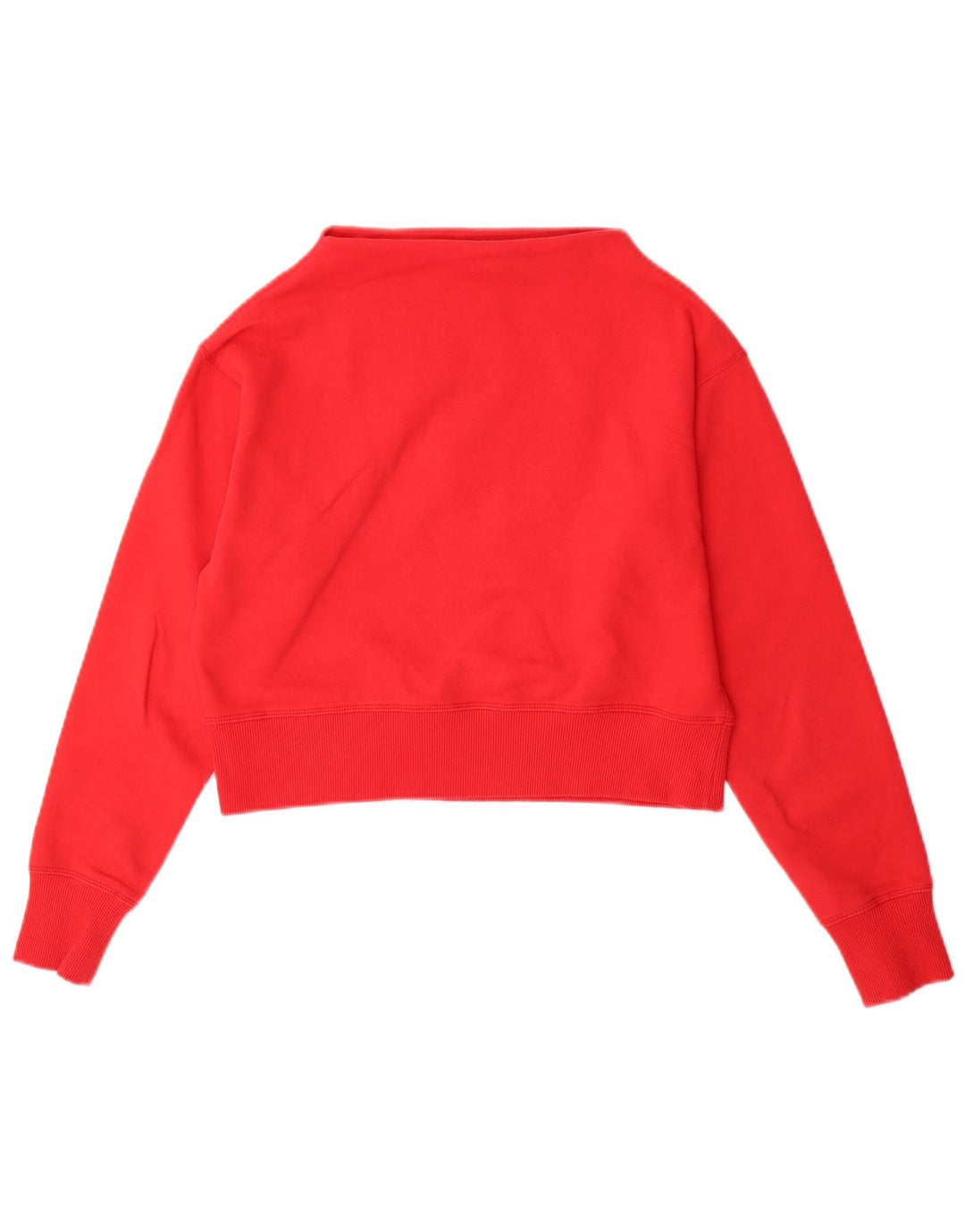 CHAMPION Suéter feminino oversized cropped UK 6 XS algodão vermelho