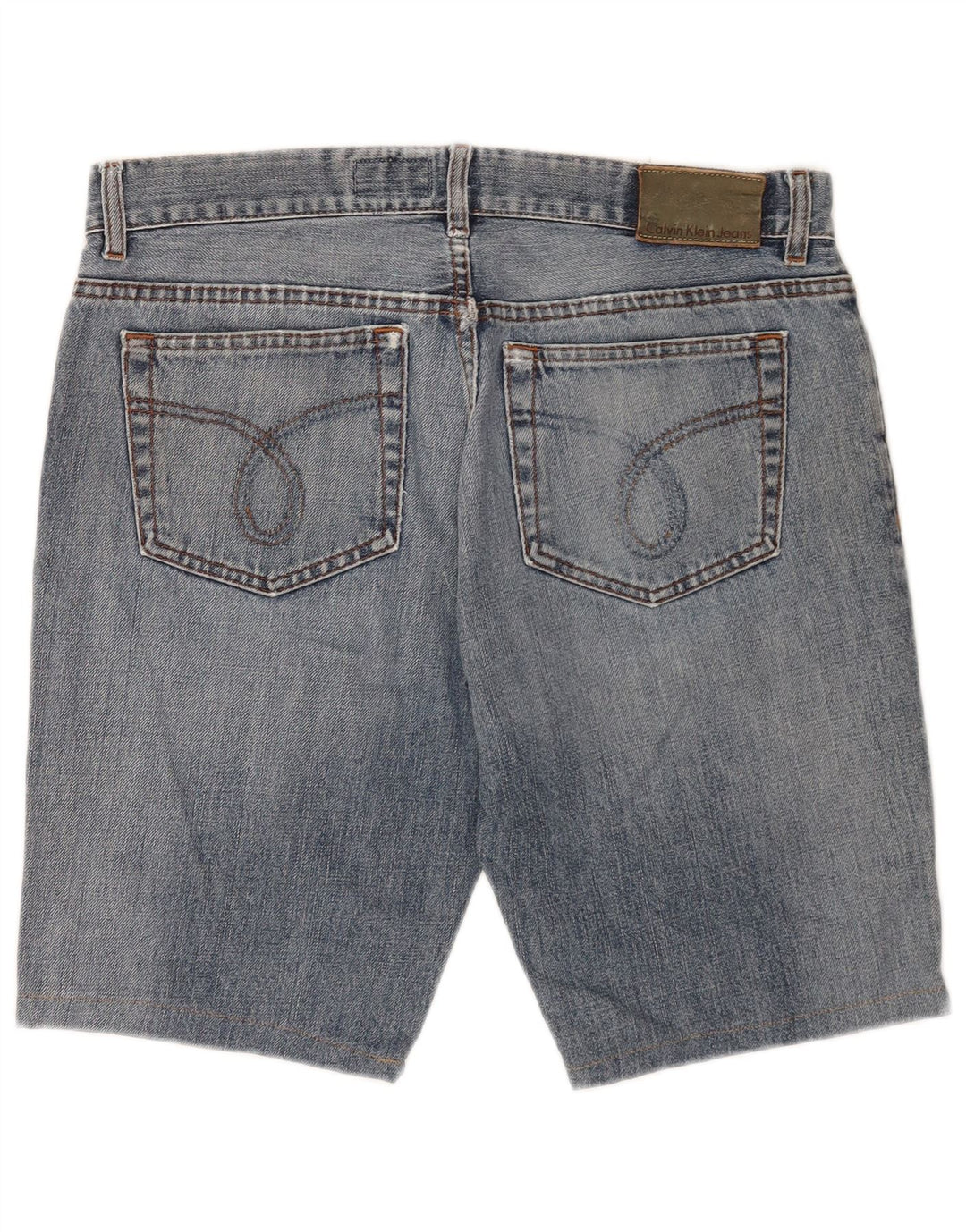 Shorts jeans masculino Calvin Klein W34 grande algodão azul