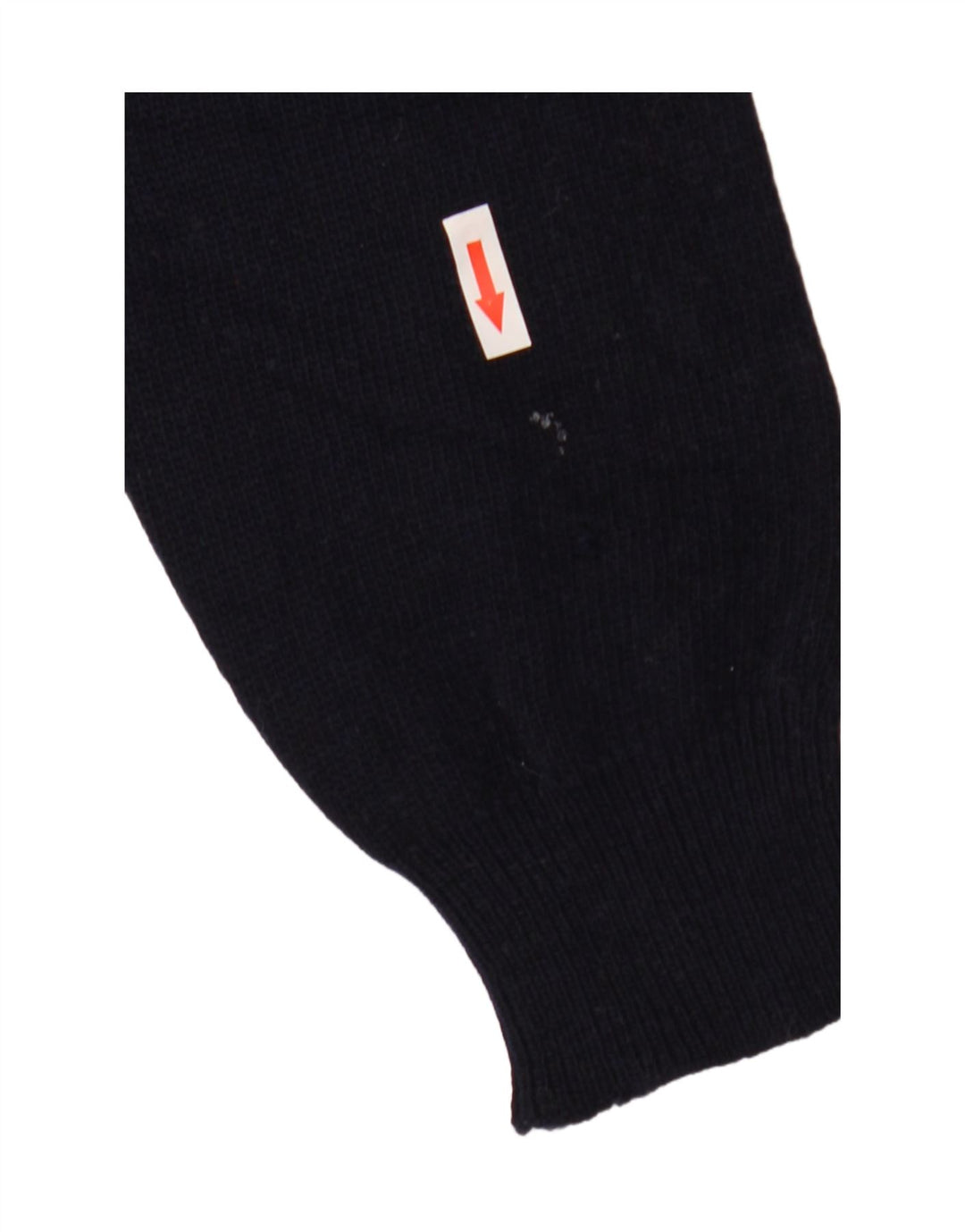 Suéter vintage masculino com gola redonda grande azul marinho Argyle/Diamante