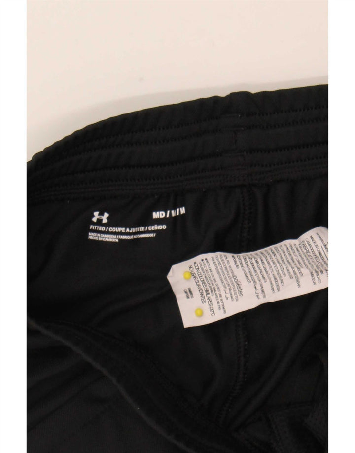 Calça de treino masculina Under Armour poliéster preto médio