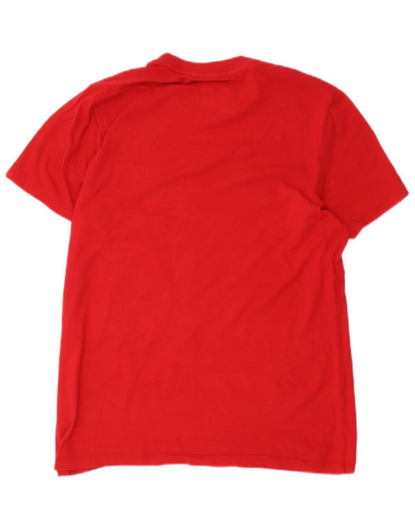 Camiseta gráfica masculina Aeropostale Top grande de algodão vermelho