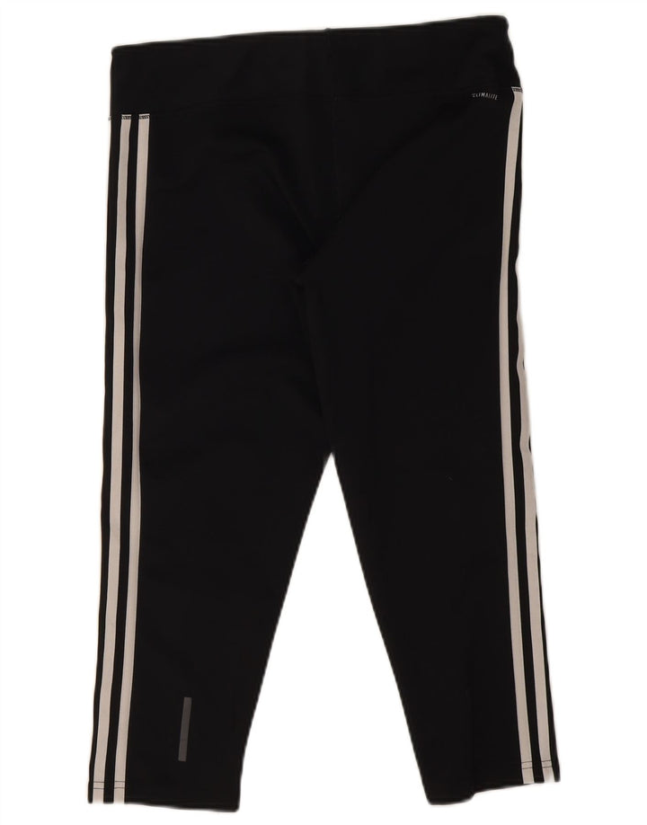 Adidas Womens Climalite Capri Leggings UK 16/18 Grande Preto Poliéster