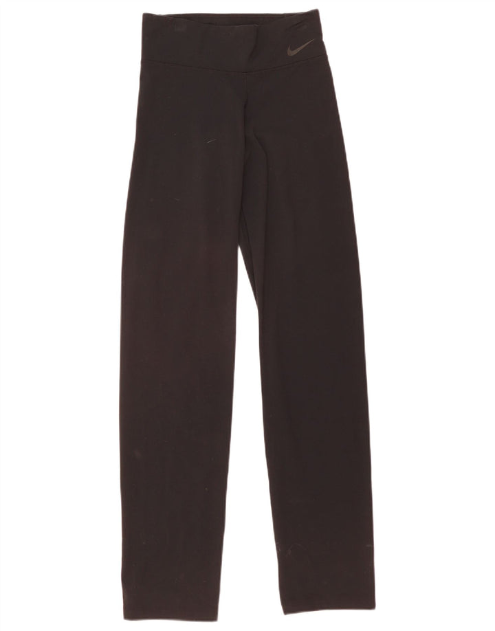 Leggings Nike Dri Fit Feminina UK 8 Pequenas Nylon Pretas
