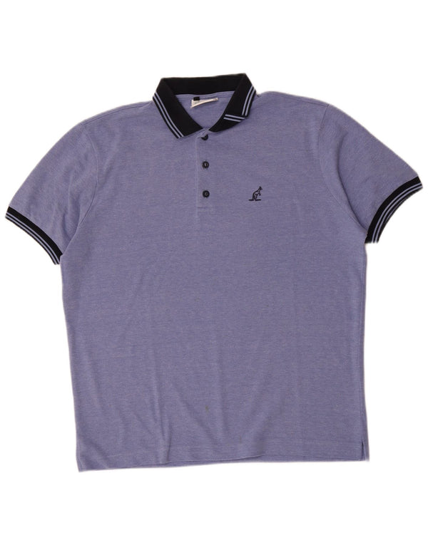 Camisa polo masculina AUSTRALIAN L'ALPINA IT 52 grande algodão azul