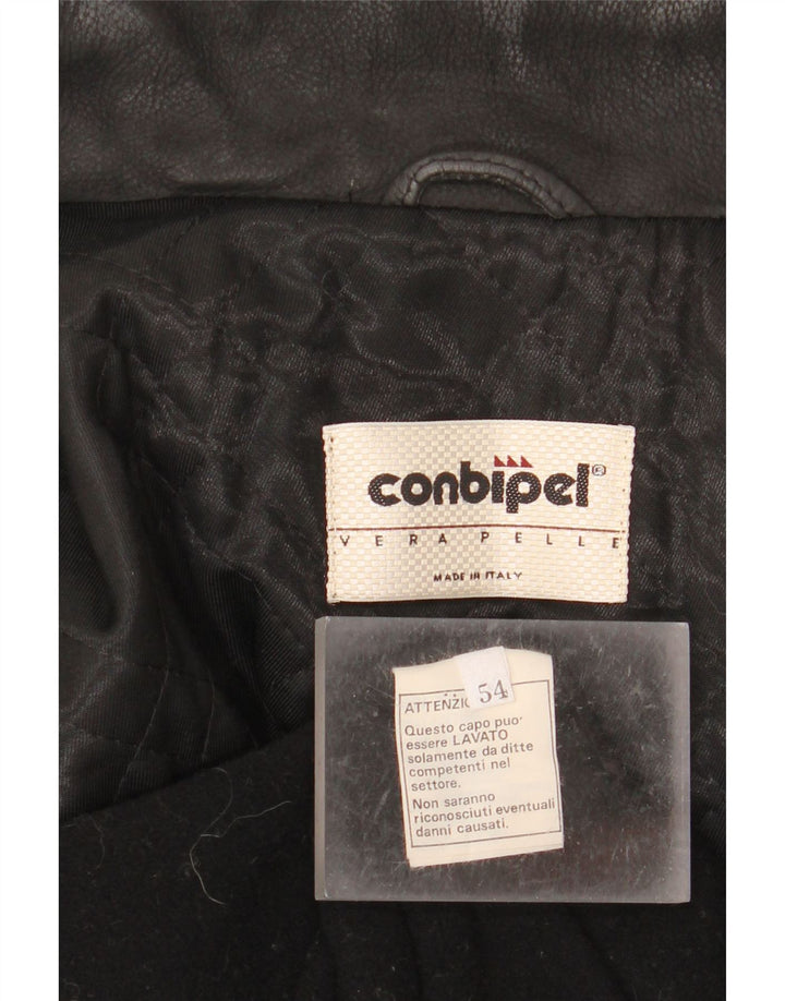 Casaco de couro masculino CONBIPEL IT 54 XL couro preto