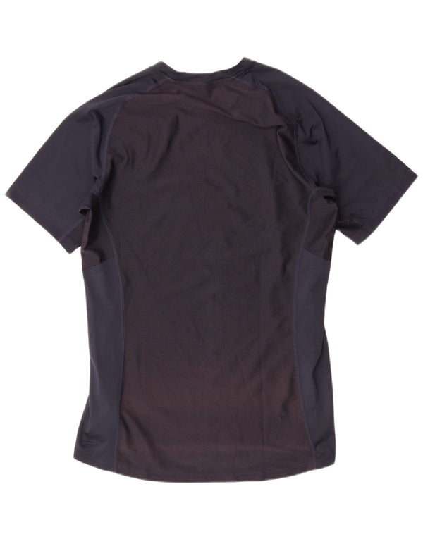 Camiseta Nike Feminina Dri Fit Top UK 14 Médio Azul Marinho Colourblock