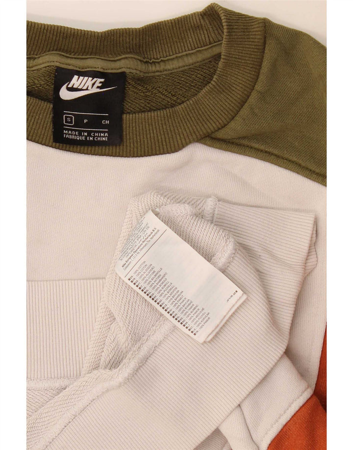 Moletom masculino Nike Jumper pequeno colorido colorblock algodão