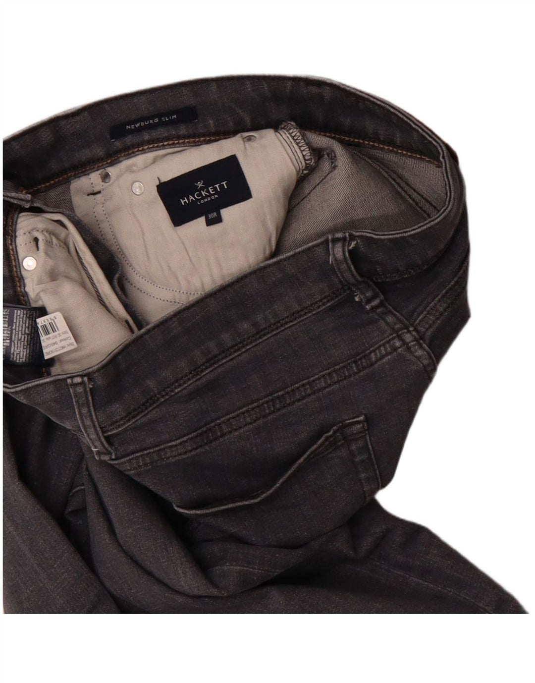 HACKETT Jeans Slim Masculino W30 L32 Algodão Cinza