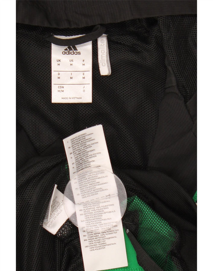 ADIDAS Mens Climalite Tracksuit Top Jacket Medium Black Colourblock