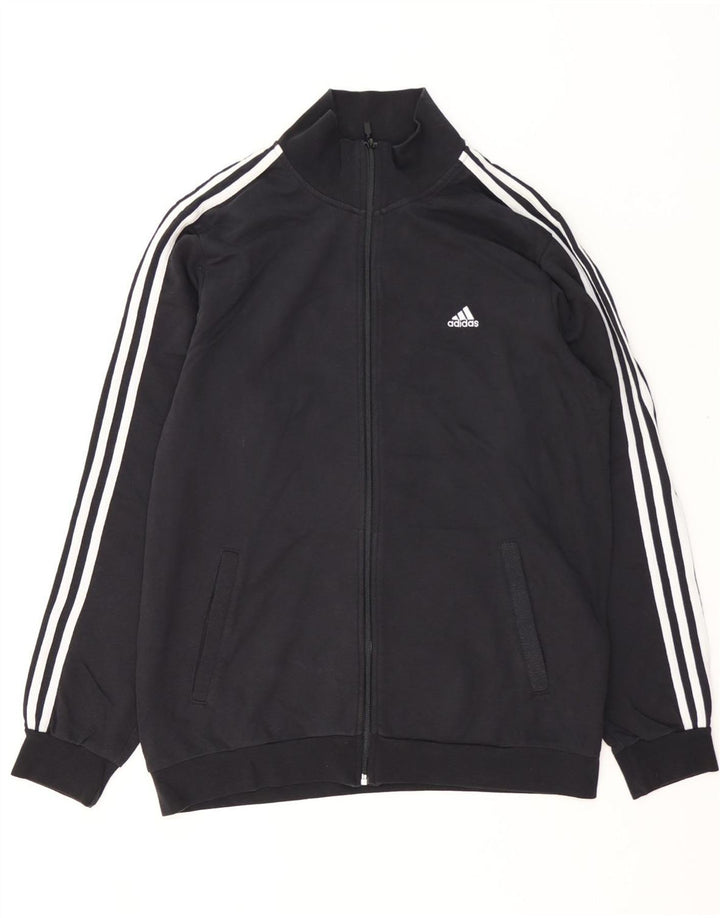 Jaqueta Adidas Mens Treino Top Médio Algodão Preto