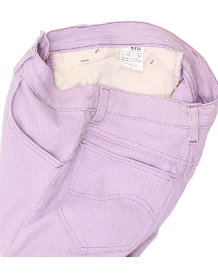 RIFLE Womens Tapered Jeans W28 L30 Purple Cotton Vintage Rifle and Second-Hand Rifle from Messina Hembry 