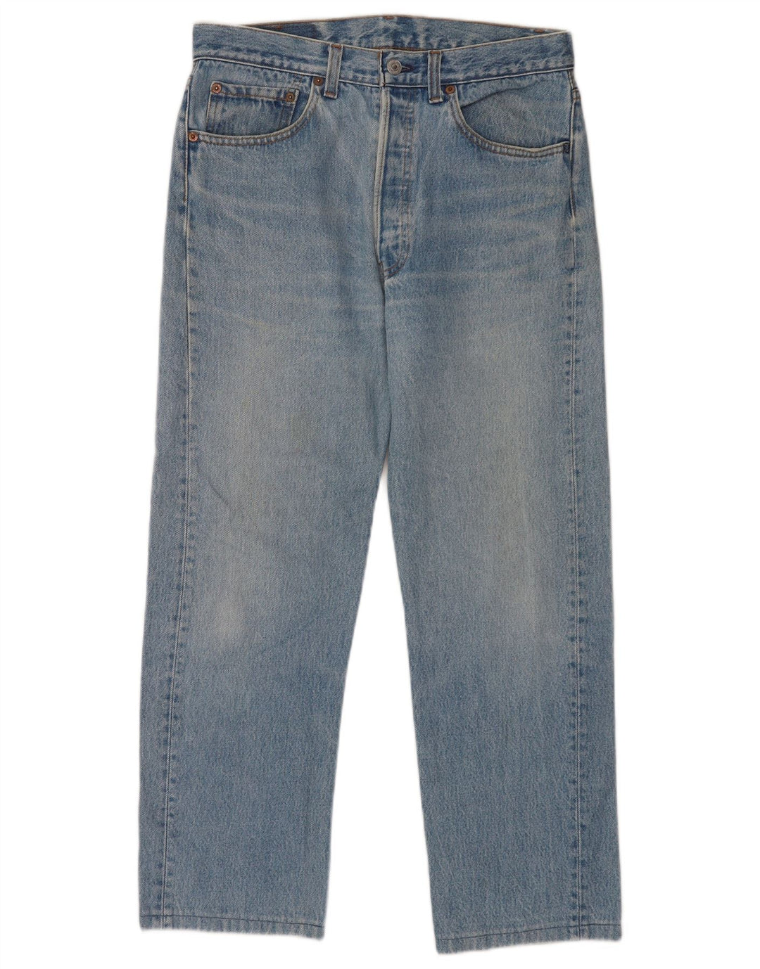 Calça jeans masculina Levi's 501 Straight W32 L27 azul algodão