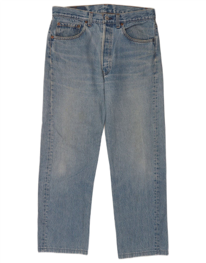 Calça jeans masculina Levi's 501 Straight W32 L27 azul algodão