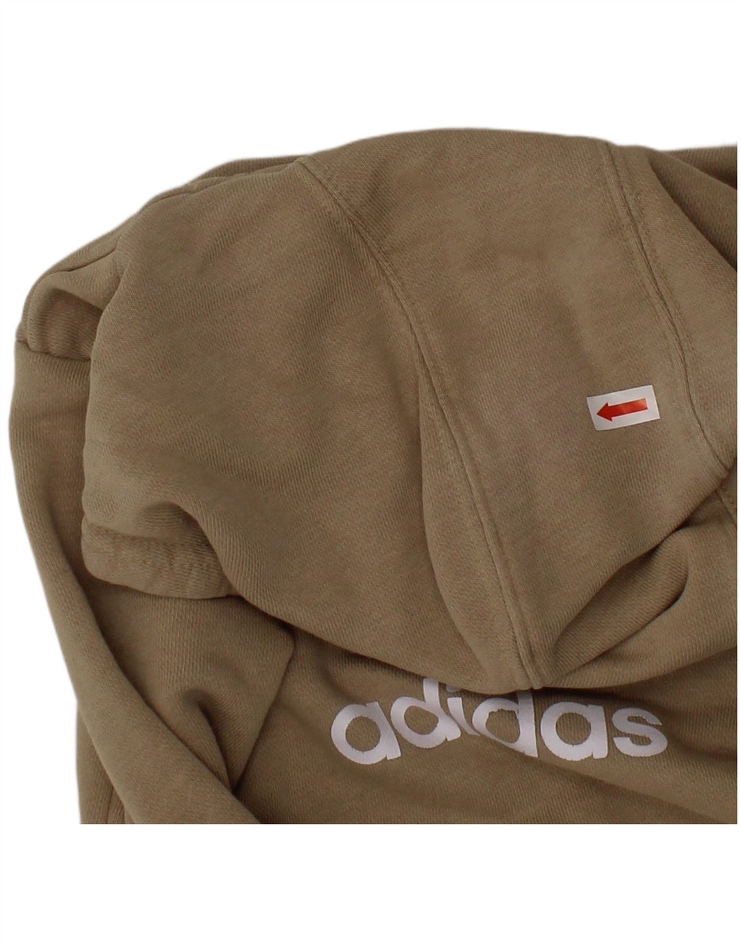 Suéter com capuz gráfico ADIDAS para meninas 18-24 meses algodão bege