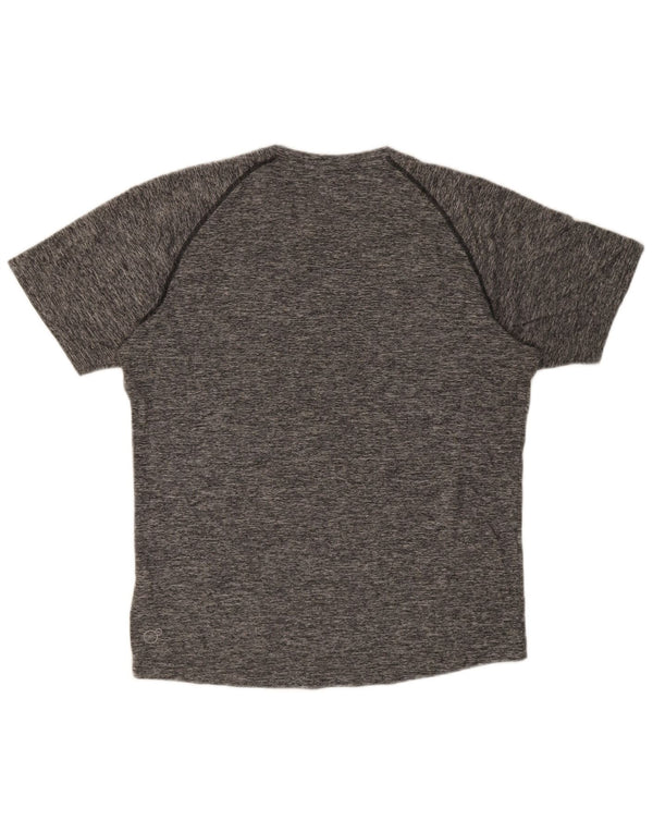 Puma Mens T-Shirt Top Medium Grey Flecked Polyester