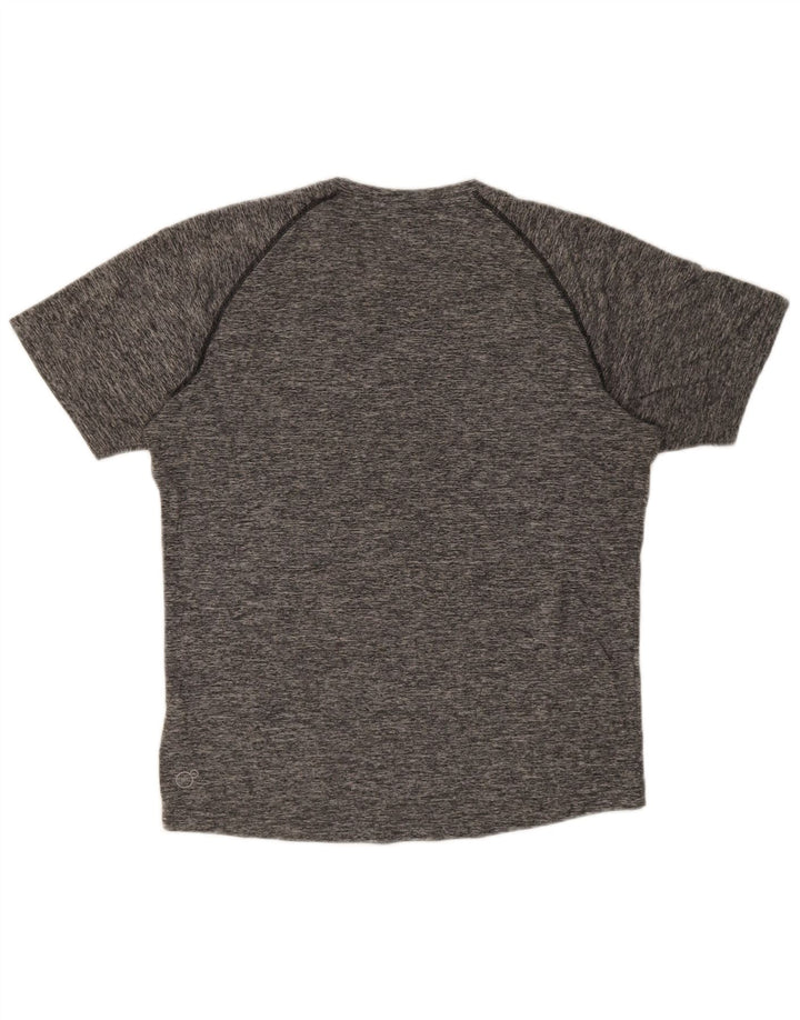 Camiseta masculina Puma Top cinza médio poliéster manchado