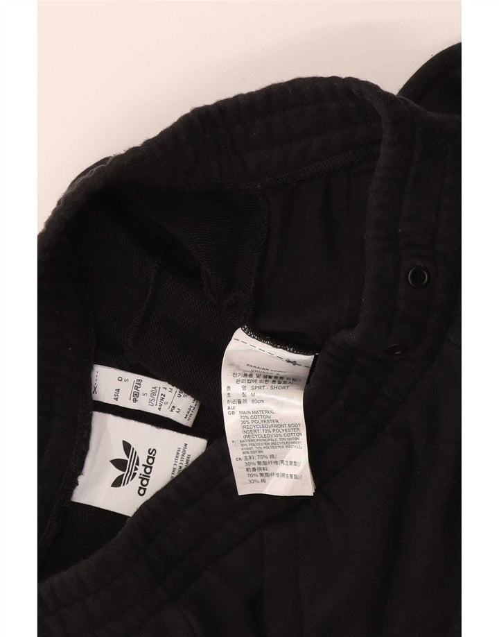 Adidas Mens Sport Shorts Pequeno Algodão Preto