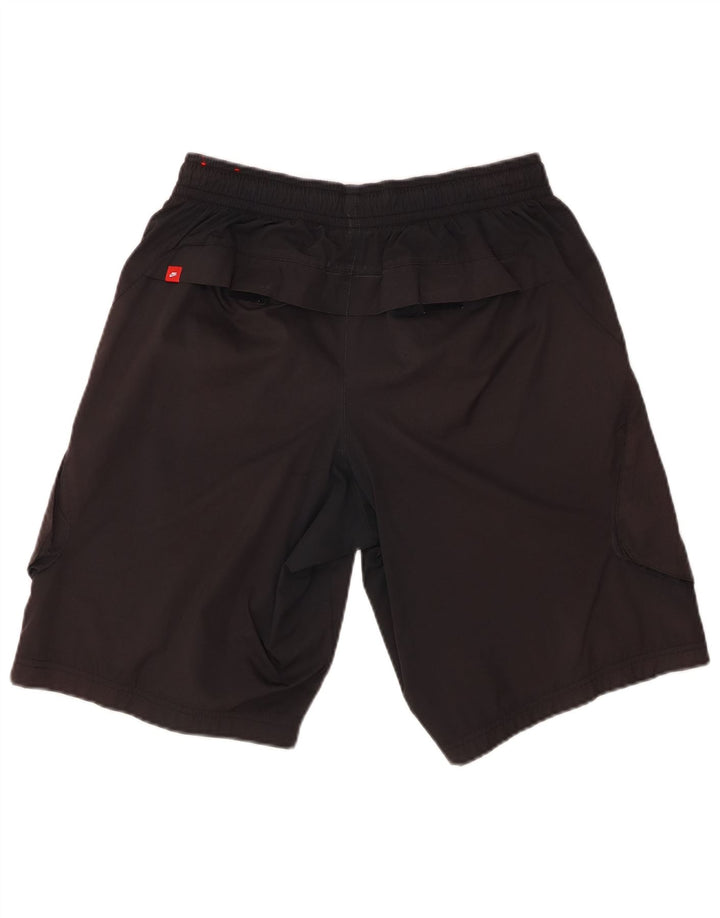 Shorts esportivos masculinos NIKE poliéster preto médio