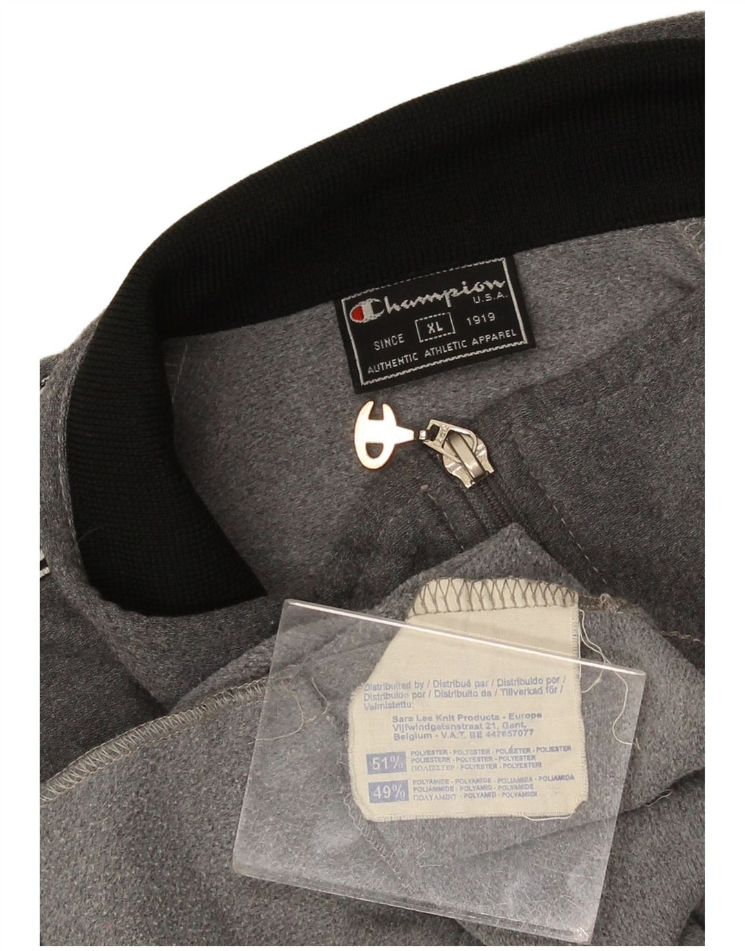 Jaqueta masculina Champion Graphic Tracksuit XL cinza Colourblock poliéster