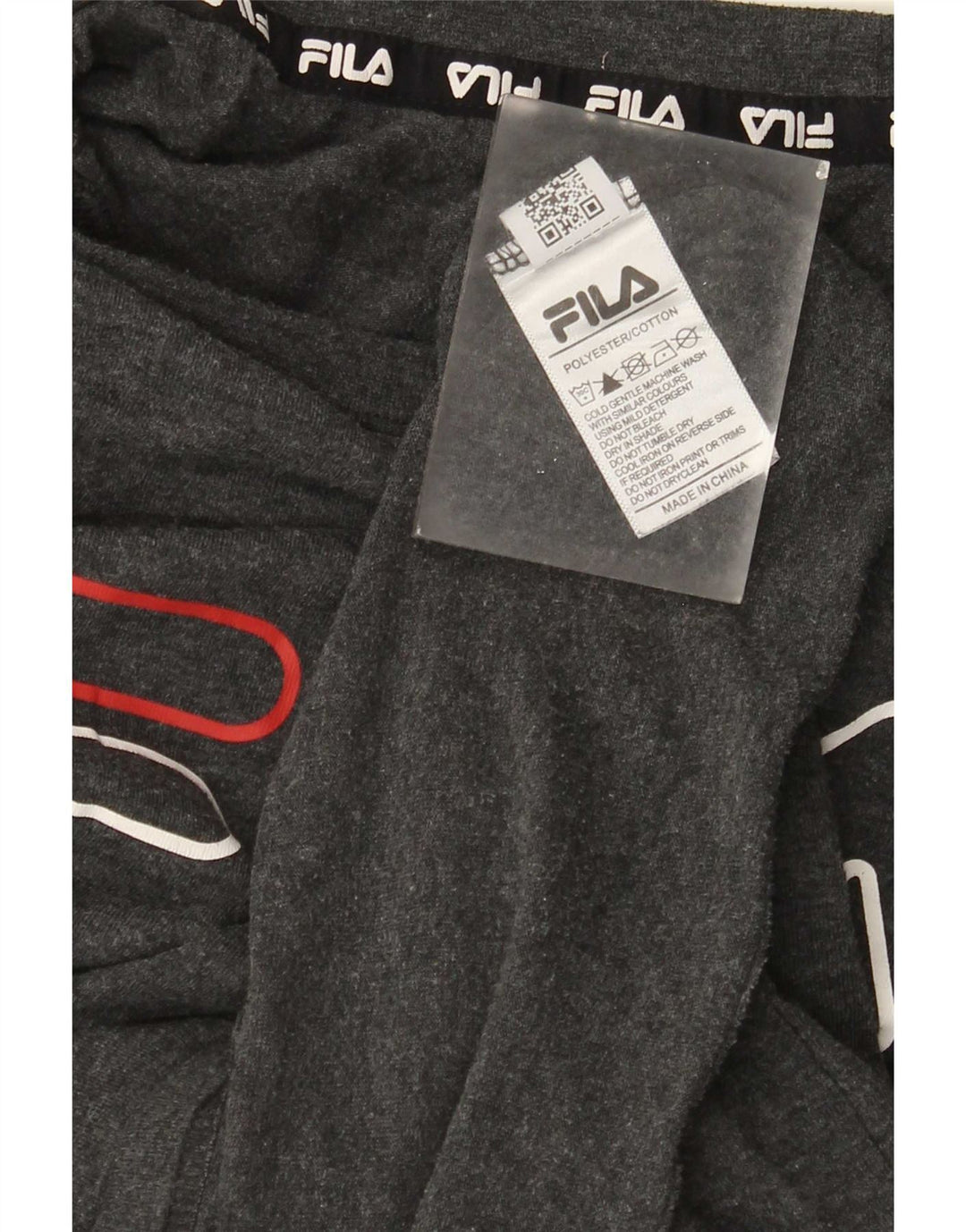 Camiseta masculina Fila Graphic grande poliéster cinza