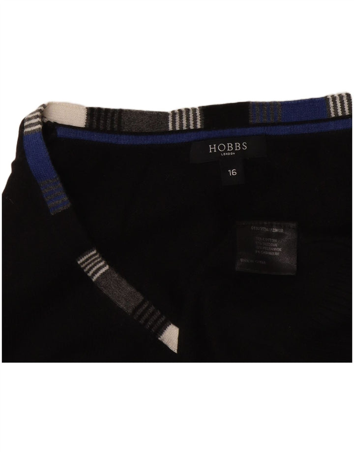 Colete feminino Hobbs Top UK 16 grande algodão preto