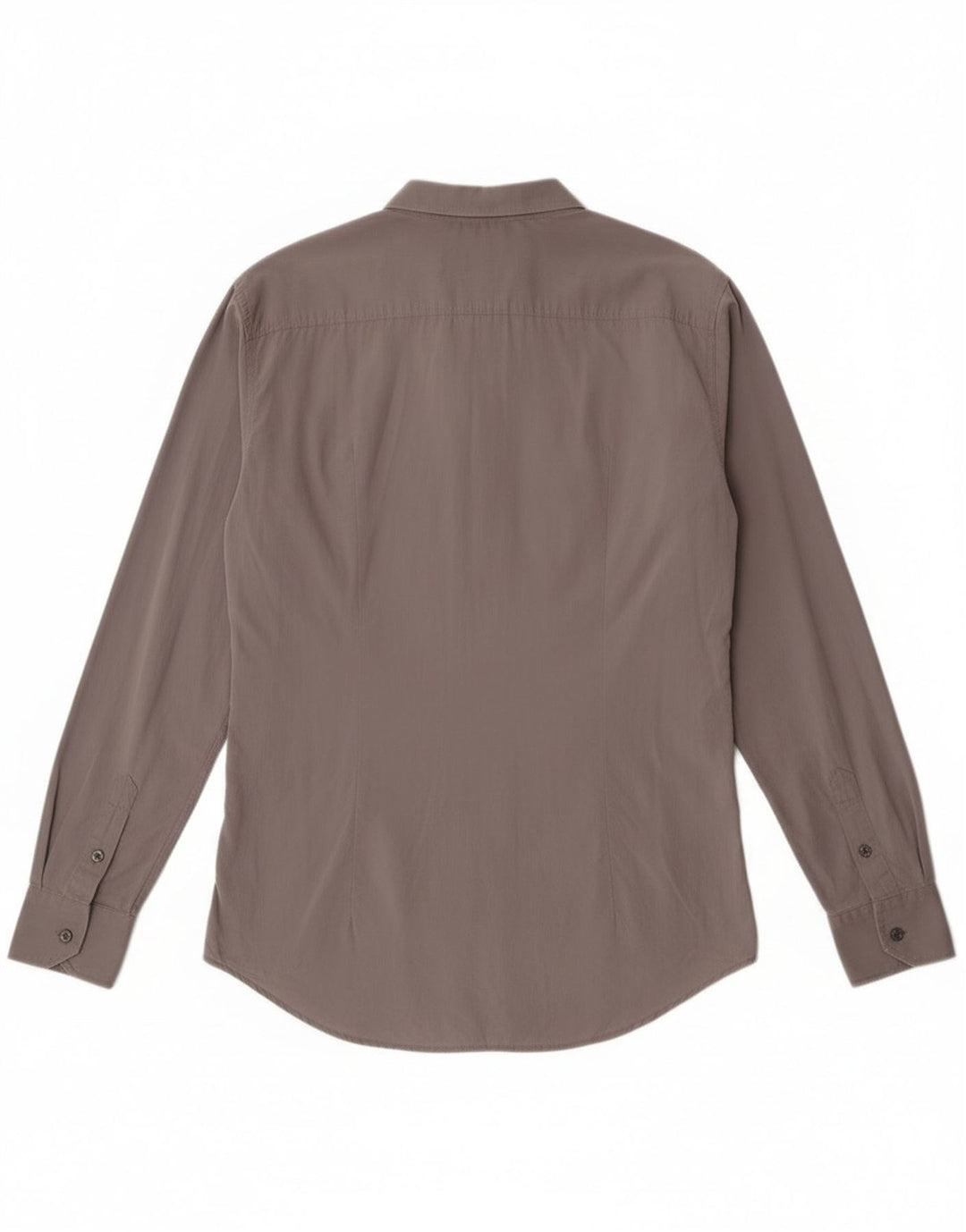 Camisa Slim Masculina Dolce & Gabbana IT 52 Grande Algodão Cinza