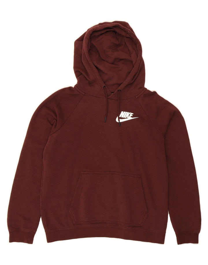 NIKE Mens Hoodie Jumper Small Burgundy Cotton Vintage Nike and Second-Hand Nike from Messina Hembry 