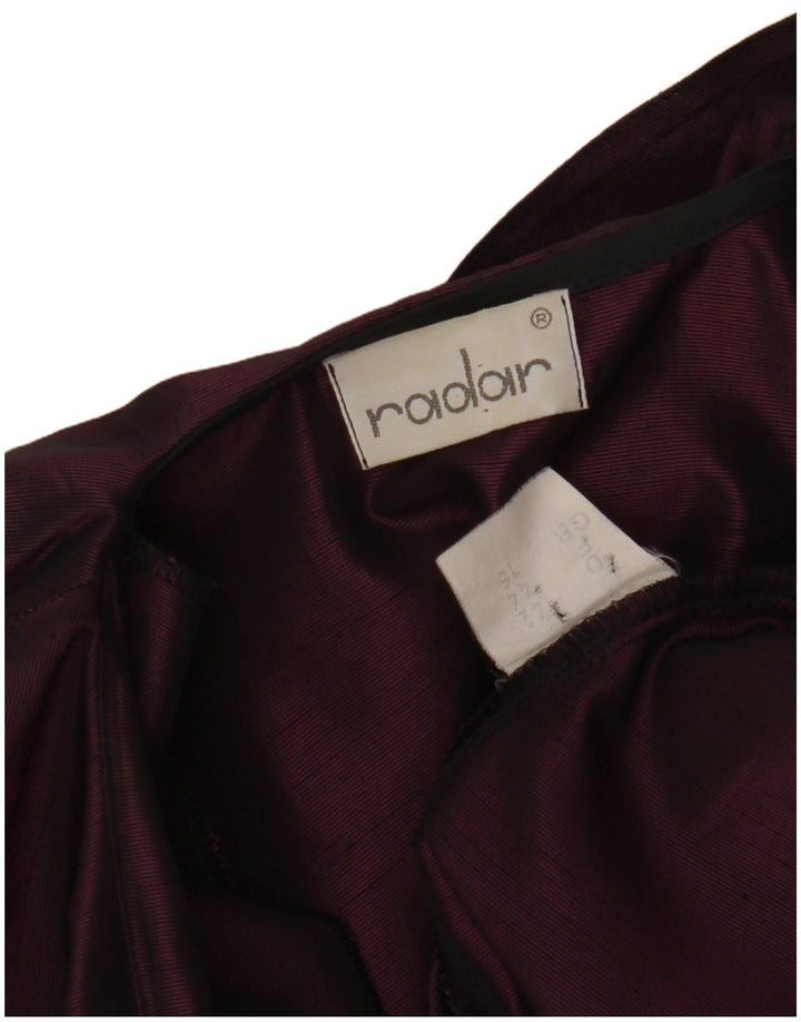 Jaqueta blazer feminina VINTAGE crop 1 botão Reino Unido 16 grande roxo