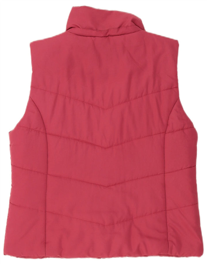 Colete acolchoado feminino Kangaroos UK 16 grande poliéster rosa