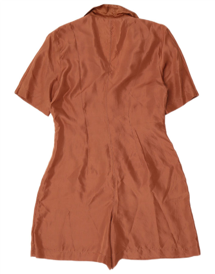 Macacão feminino vintage UK 14 marrom médio