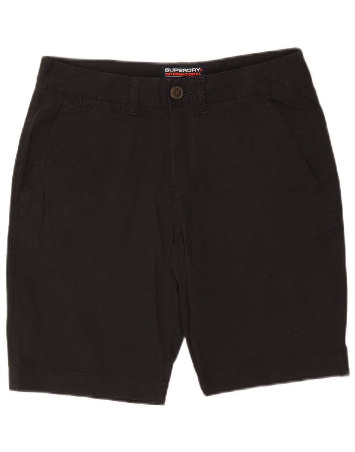 Shorts Chino Masculino SUPERDRY W32 Médio Algodão Preto