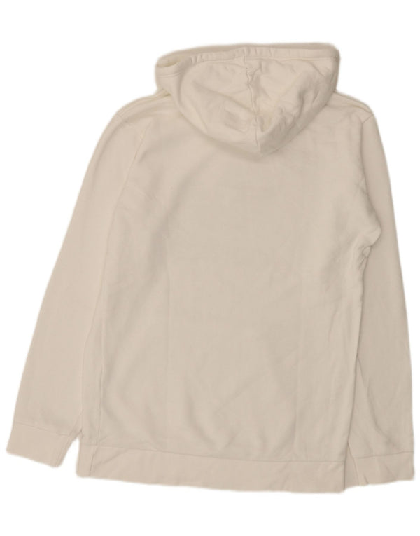 Adidas Mens Graphic Hoodie Jumper Pequeno Branco