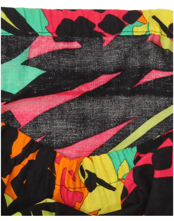 VINTAGE Womens Graphic Straight Skirt W40 2XL Multicoloured Patchwork