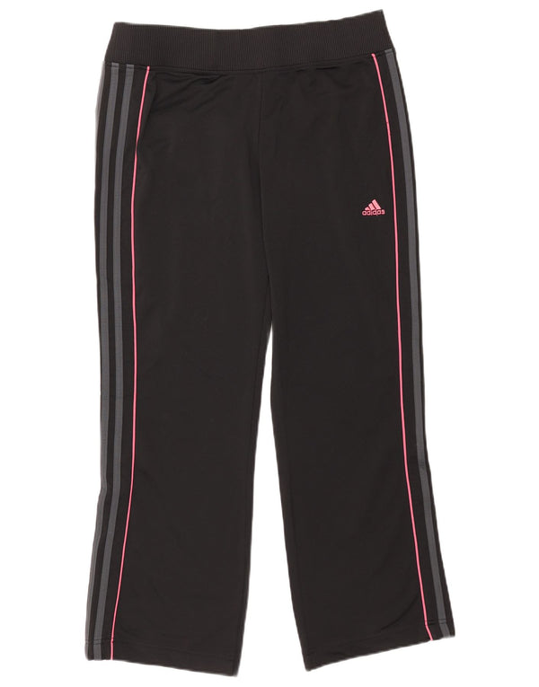Calça de treino feminina Adidas UK 14 grande poliéster preto