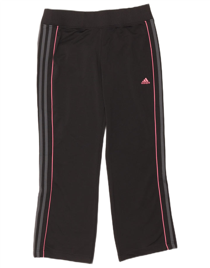 Calça de treino feminina Adidas UK 14 grande poliéster preto